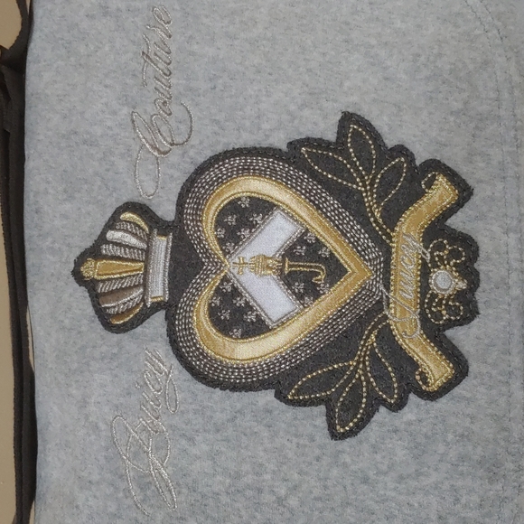 Juicy Couture y2k Vintage Velour Laptop Messenger Crossbody Bag - Picture 4 of 16